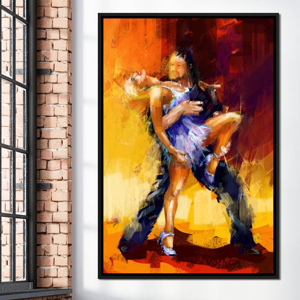 Rumba Dancers Canvas Wall Art