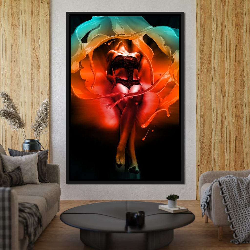 Color of Seduction Canvas Wall Art