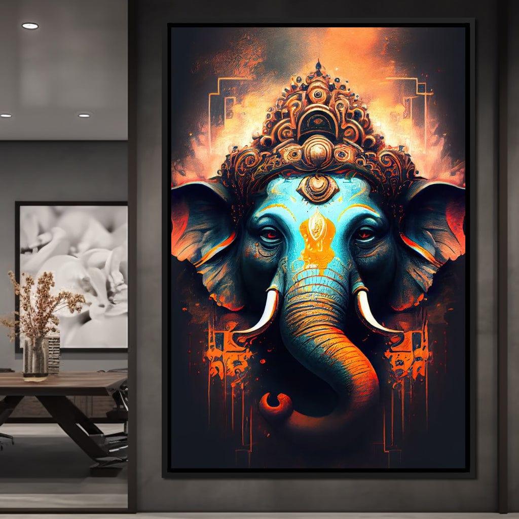 Ganesha's Strength Canvas Wall Art