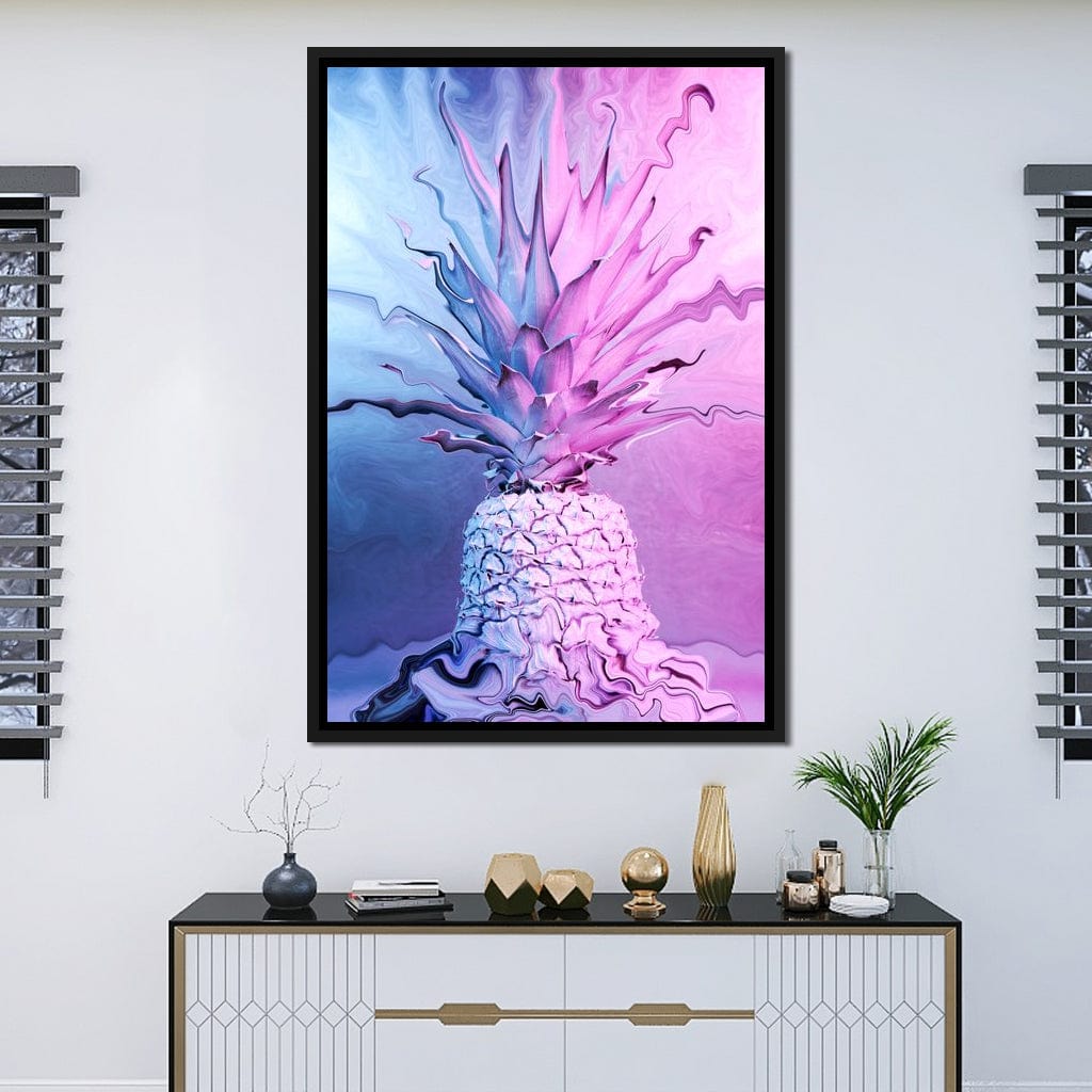 Psychedelic Pineapple Canvas Wall Art