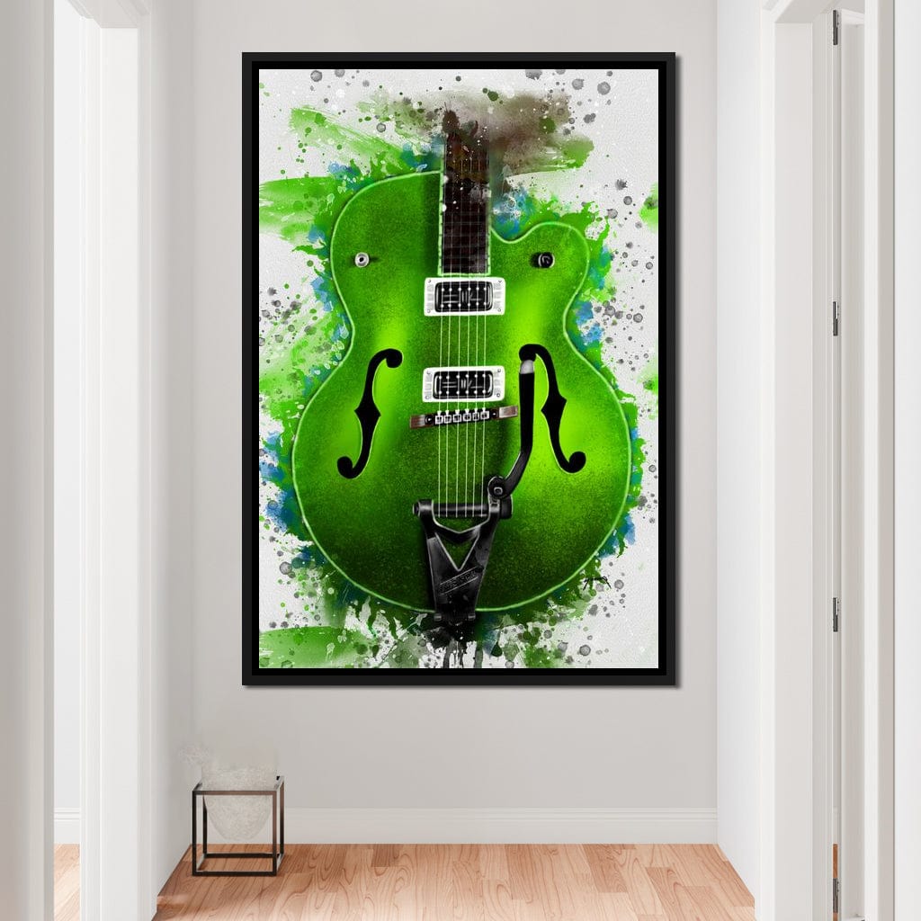 Brian Setzer's Guitar Canvas Wall Art