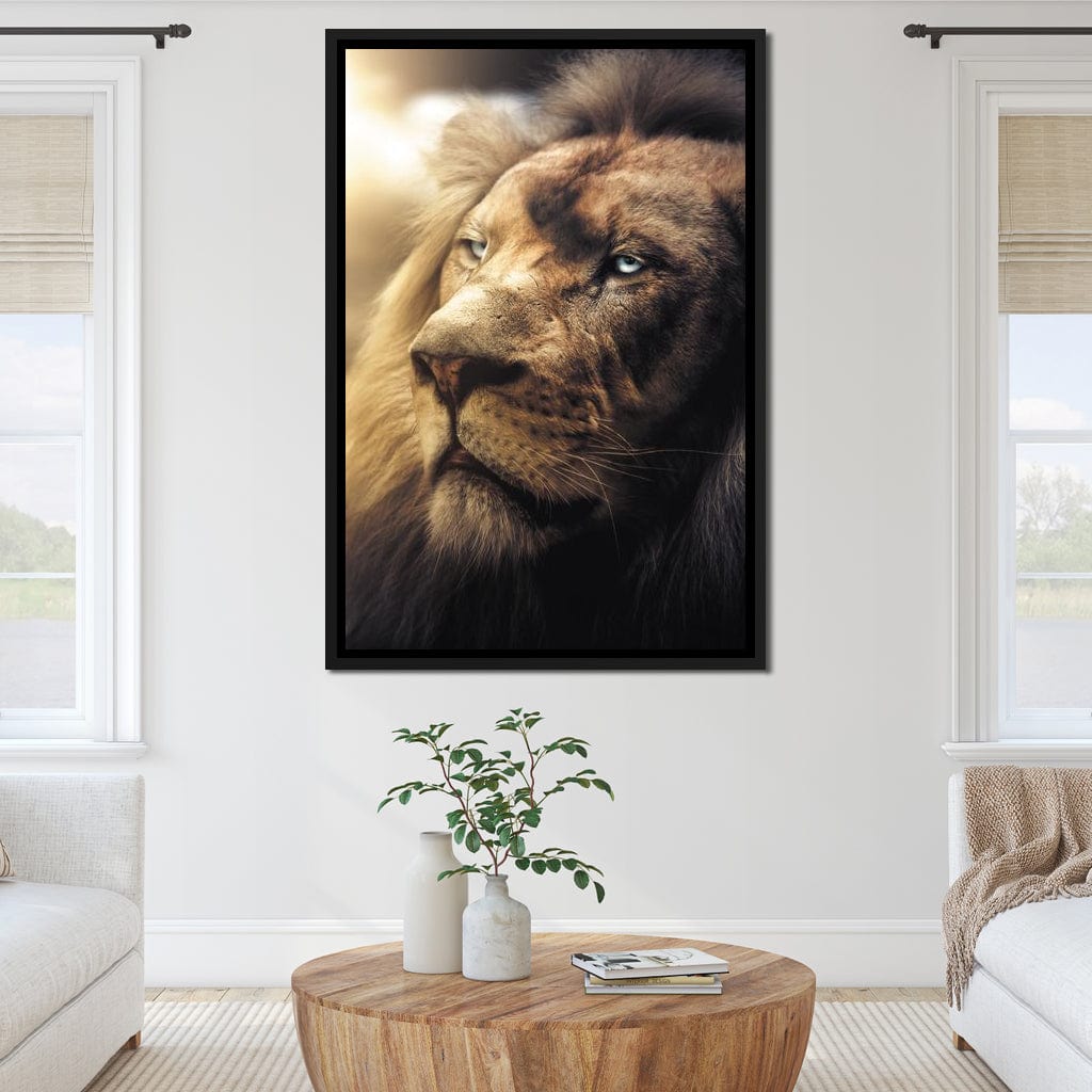 Lion Boss Canvas Wall Art