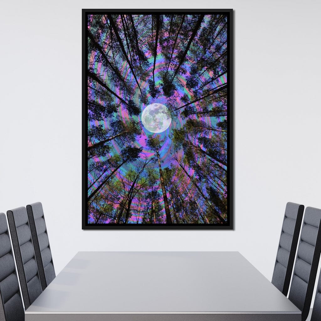 Moon Swirl Canvas Wall Art