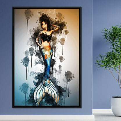 Mermaid Canvas Wall Art