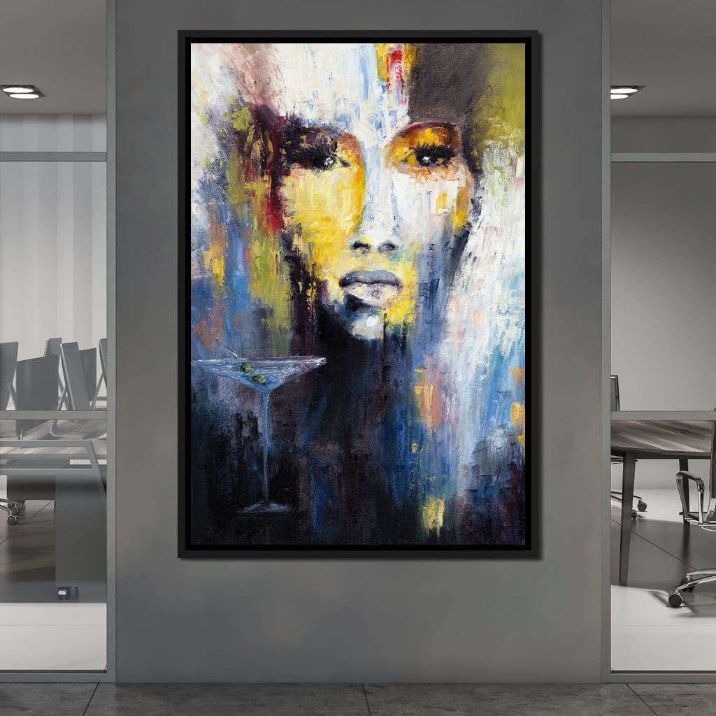 Martini Portrait Canvas Wall Art