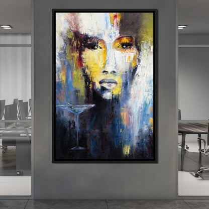 Martini Portrait Canvas Wall Art
