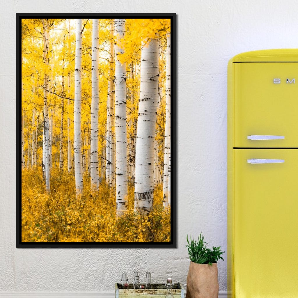 Yellow Forest - Colorado Canvas Wall Art