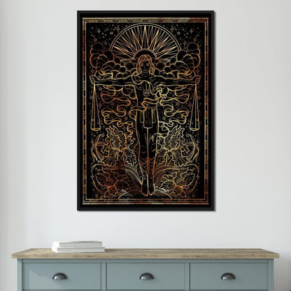 Zodiac sign Libra Canvas Wall Art