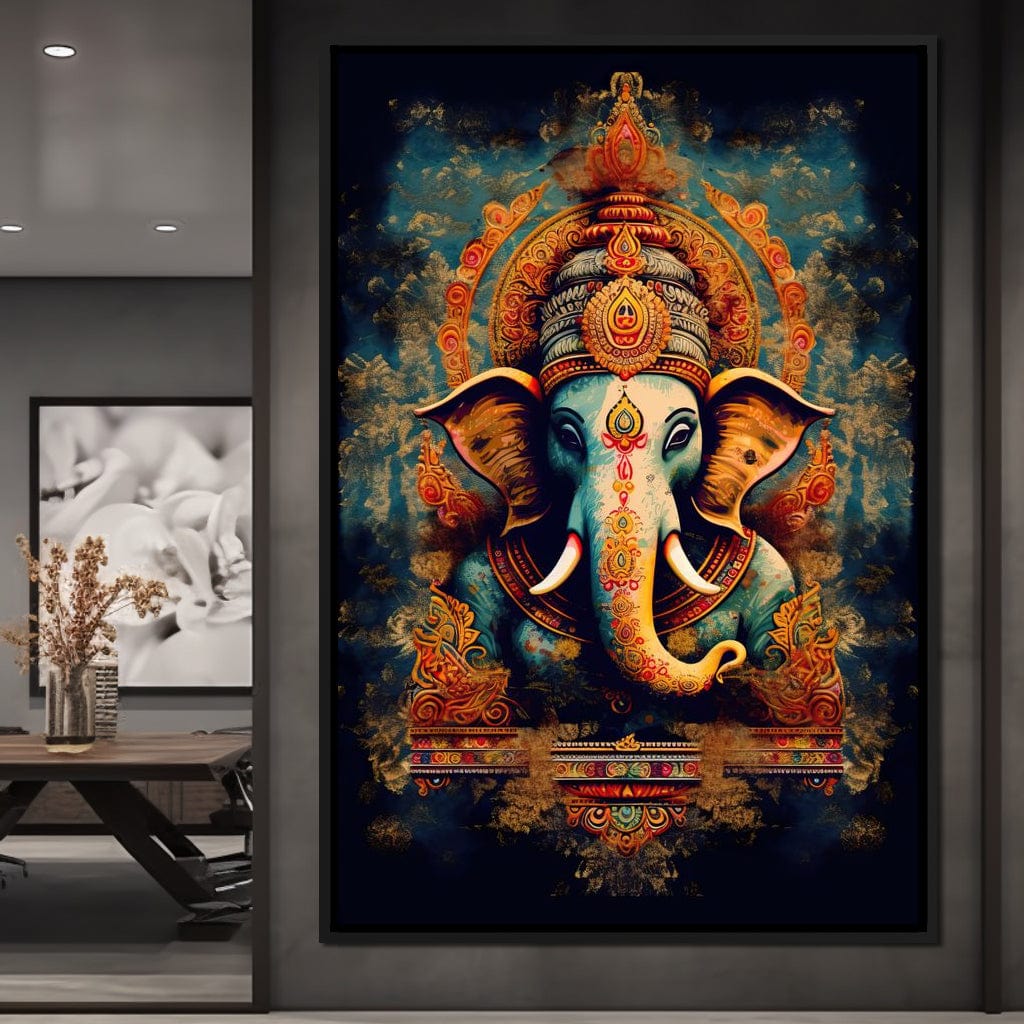 Tranquil Ganesha Canvas Wall Art