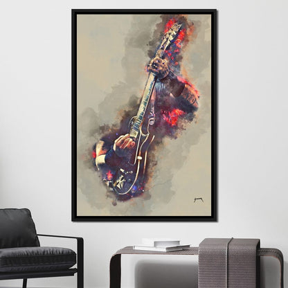 James Hetfield's Electric Guitar Canvas Wall Art