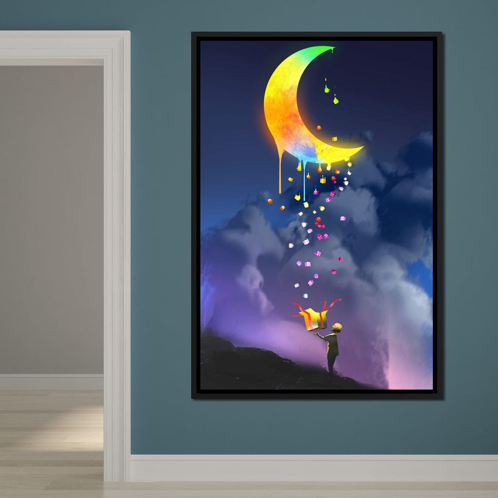 Moon Gift Canvas Wall Art