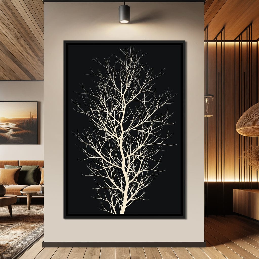 The Black Tree Canvas Wall Art