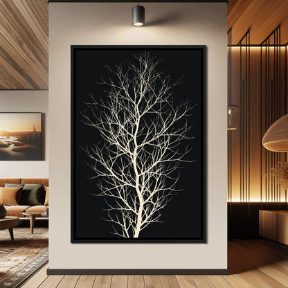 The Black Tree Canvas Wall Art