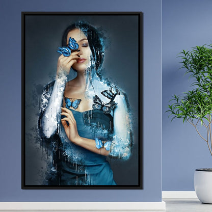 Butterfly Angel Canvas Wall Art