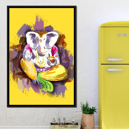 Jai Shree Ganesh Canvas Wall Art