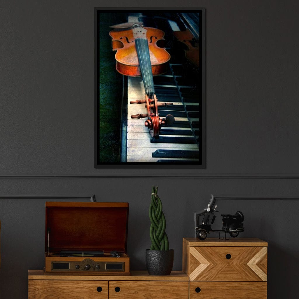 Piano & Violin Canvas Wall Art
