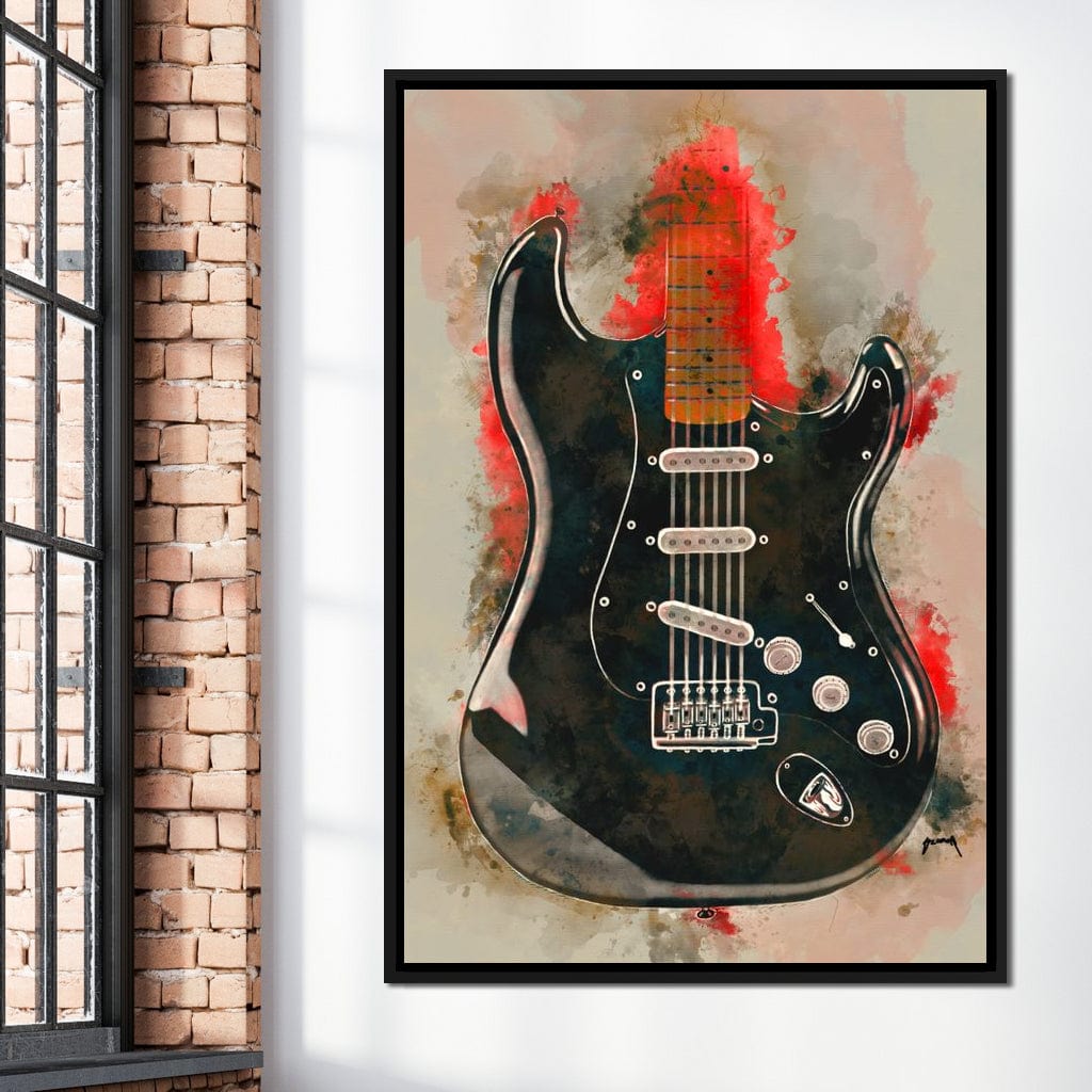 David Gilmour's Guitar Canvas Wall Art