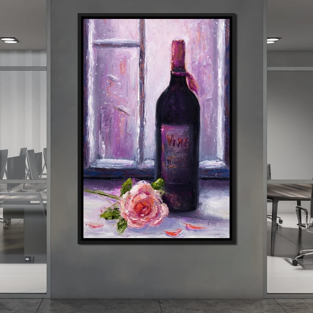 Wine & Roses Canvas Wall Art