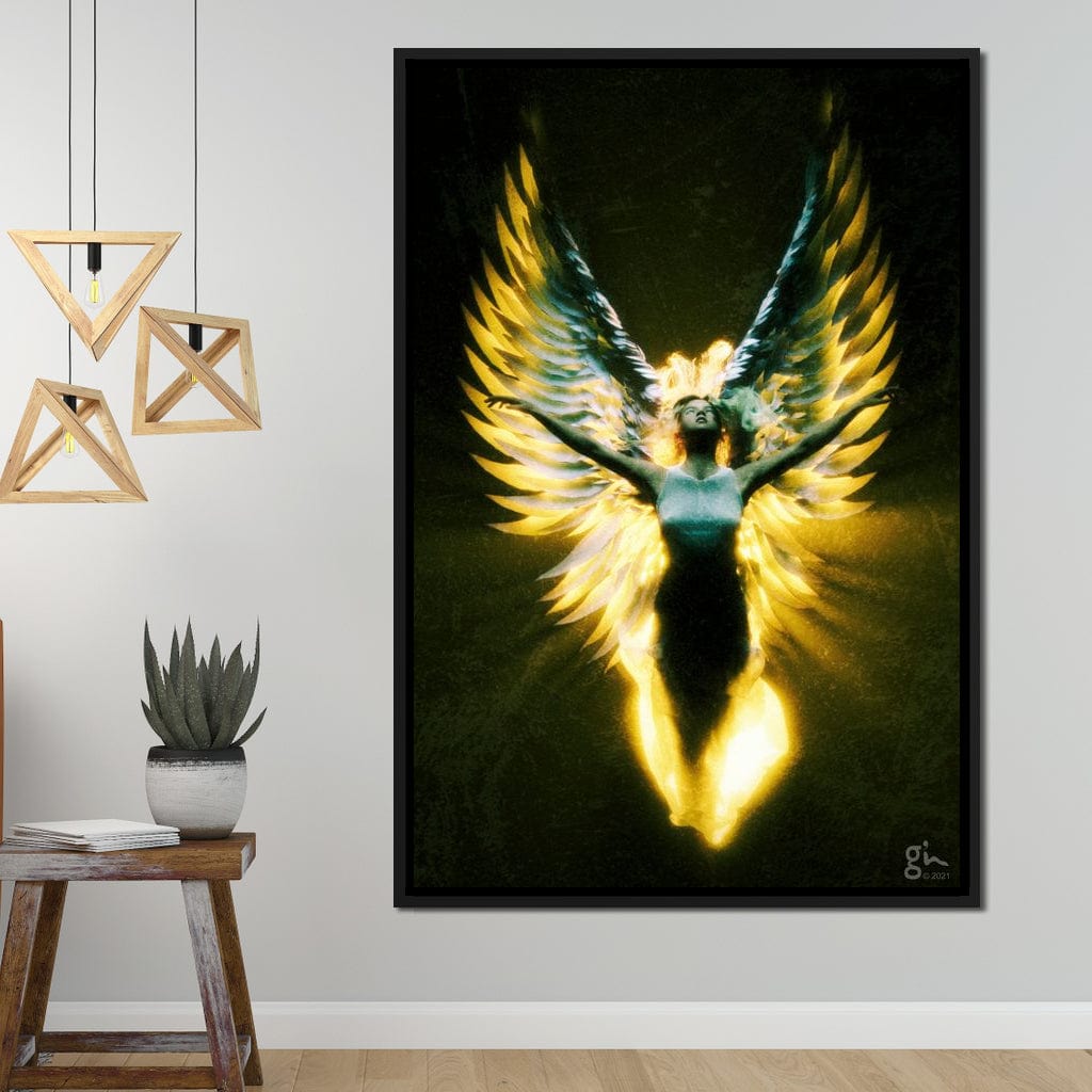 Angel Wings in Awe - G'n Art Canvas Wall Art