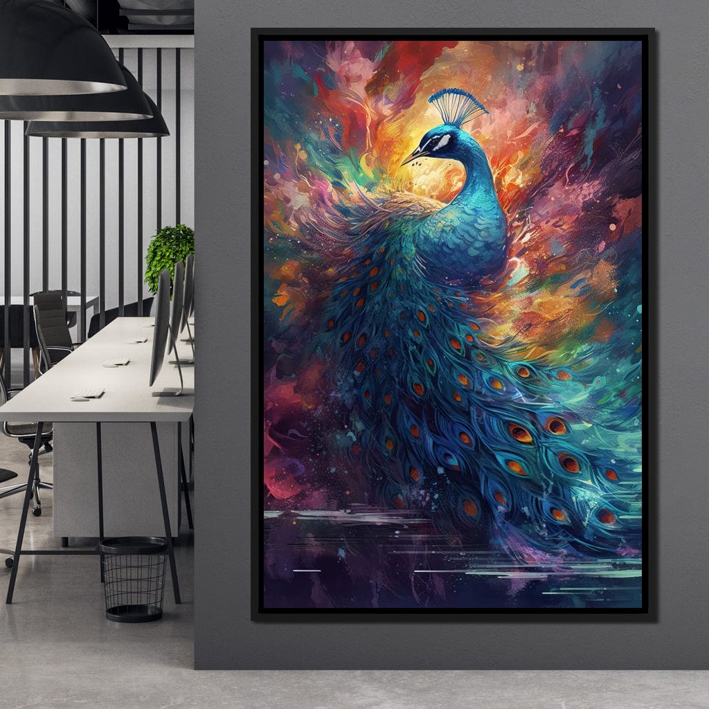 Sacred Peacock Canvas Wall Art