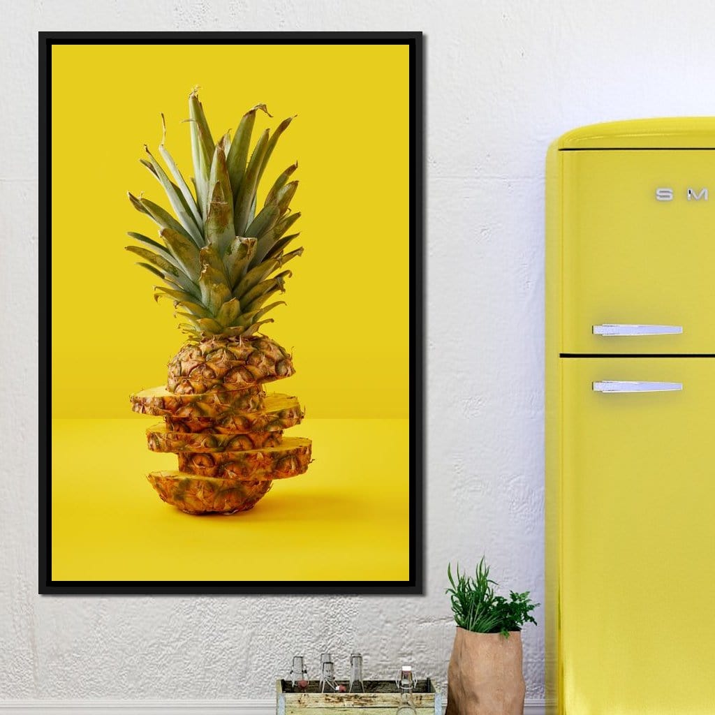 Sliced Pineapple Canvas Wall Art