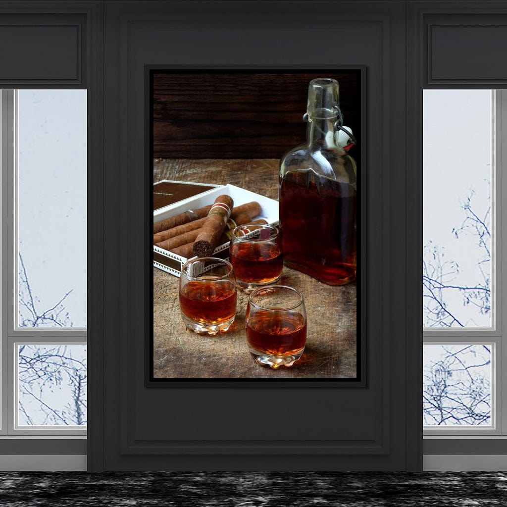 Cigars & Cognac Canvas Wall Art