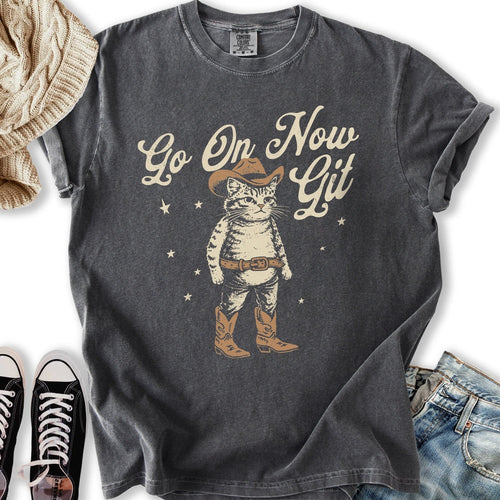 Go On Now Git Cat Relaxed Tee