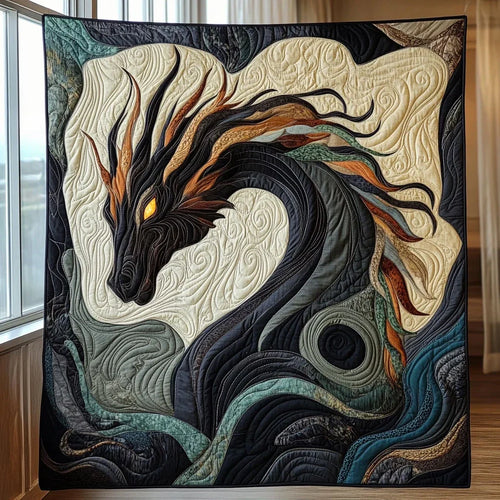 Celestial Dragon Quilt Blanket