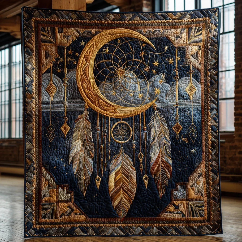 Celestial Dreamcatcher Quilt Blanket