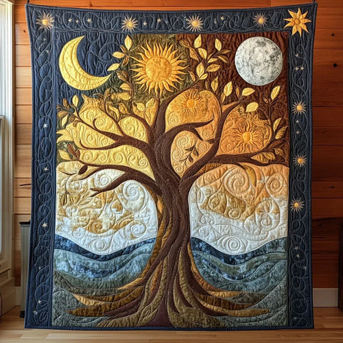Celestial Embrace Quilt Blanket