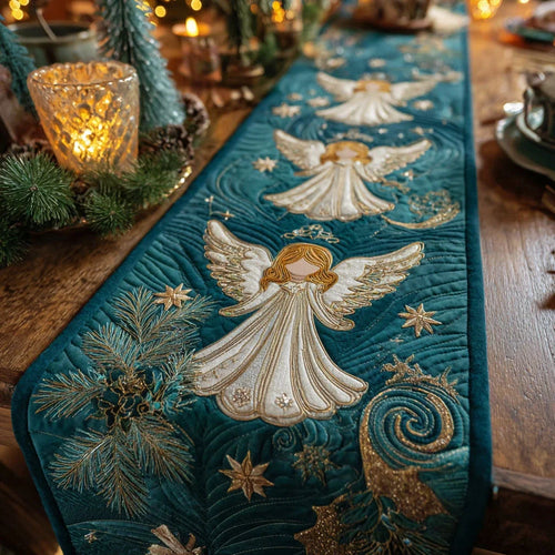 Celestial Grace Quilted Table Runner