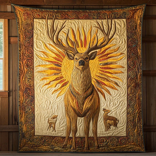 Celestial Horns Quilt Blanket