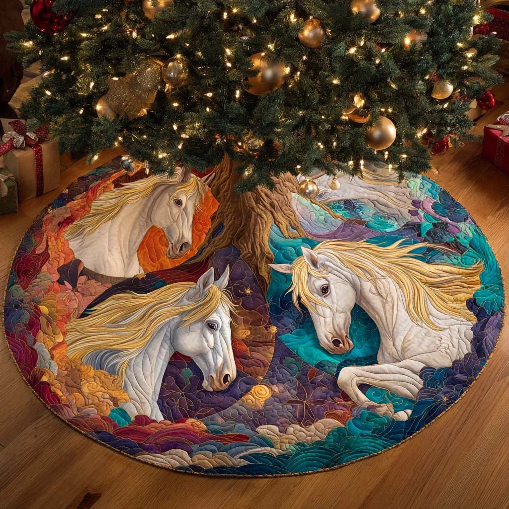 Celestial Mane Quilted Tree Skirt