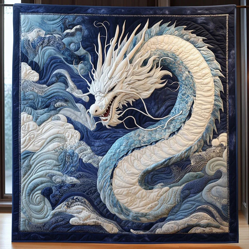 Celestial Serpent Quilt Blanket