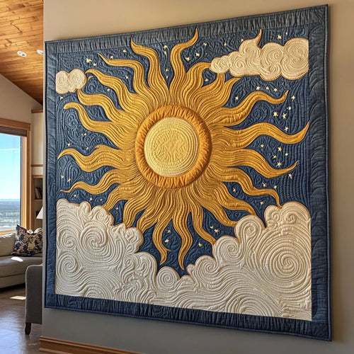 Celestial Sun Quilt Blanket
