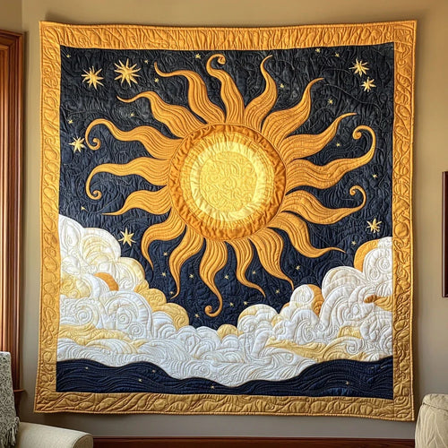 Celestial Sun Quilt Blanket