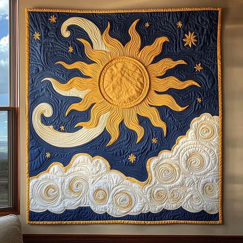 Celestial Sun Quilt Blanket
