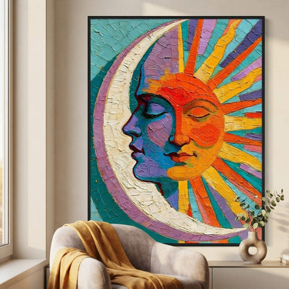 Celestial Union Of The Divided Day Canvas Wall Art