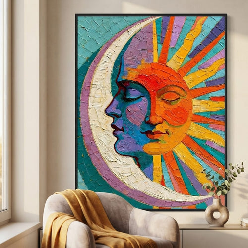 Celestial Union Of The Divided Day Canvas Wall Art