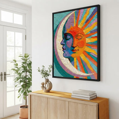 Celestial Union Of The Divided Day Canvas Wall Art