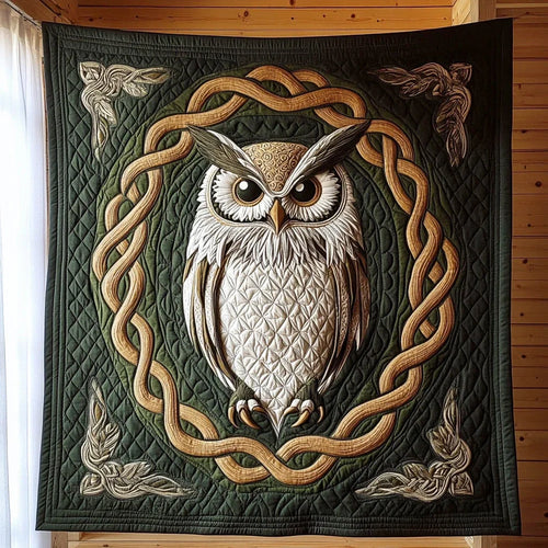 Celtic Knot Owl Quilt Blanket
