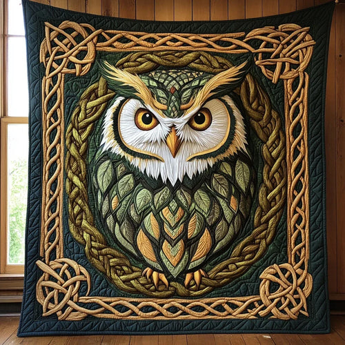 Celtic Owl Charm Quilt Blanket