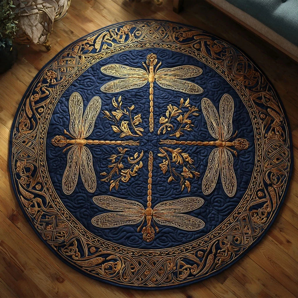 Celtic Quartet Quilted Round Mat