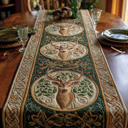 Celtic Stag Quilted Table Runner