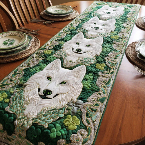 Celtic Wolf Guardian Quilted Table Runner
