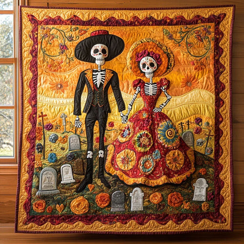 Cemetery Waltz Quilt Blanket