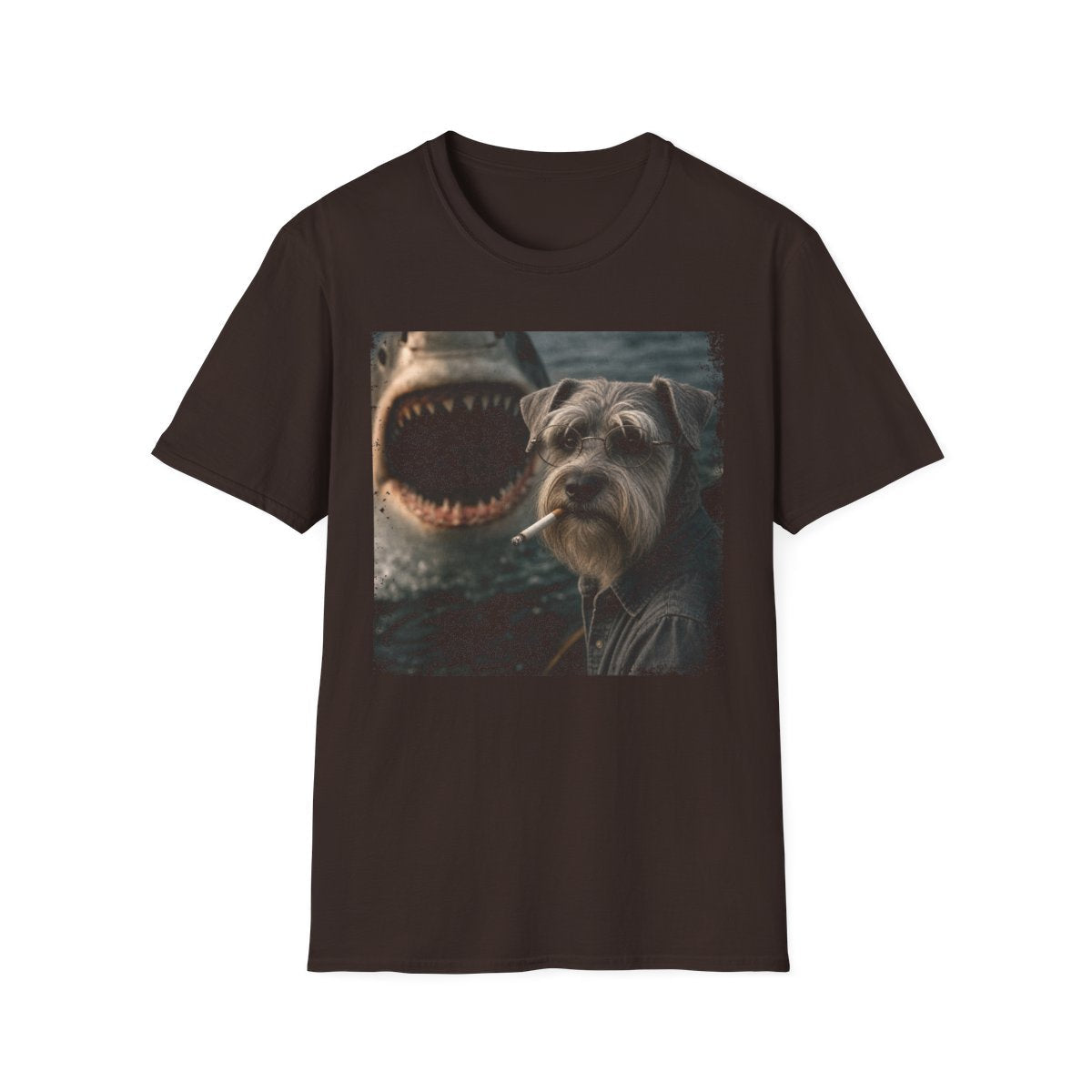 Cesky Terrier and Shark Tee