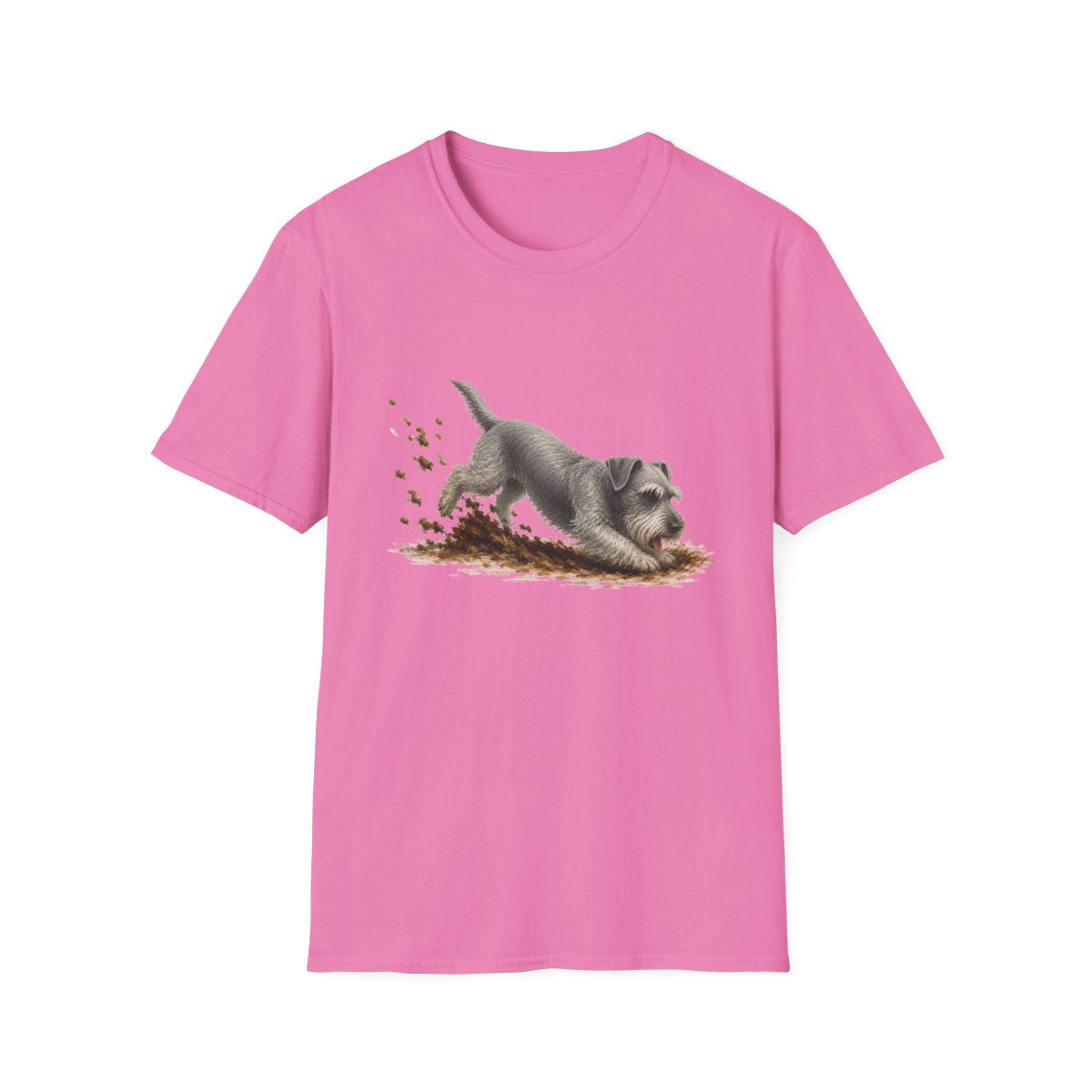 Cesky Terrier Excavating Mode On Tee