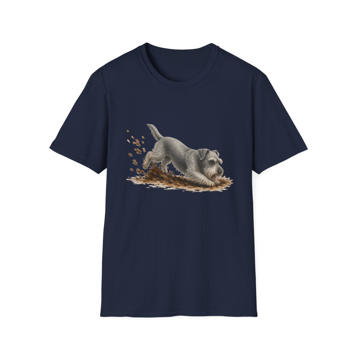 Cesky Terrier Excavating Mode On Tee