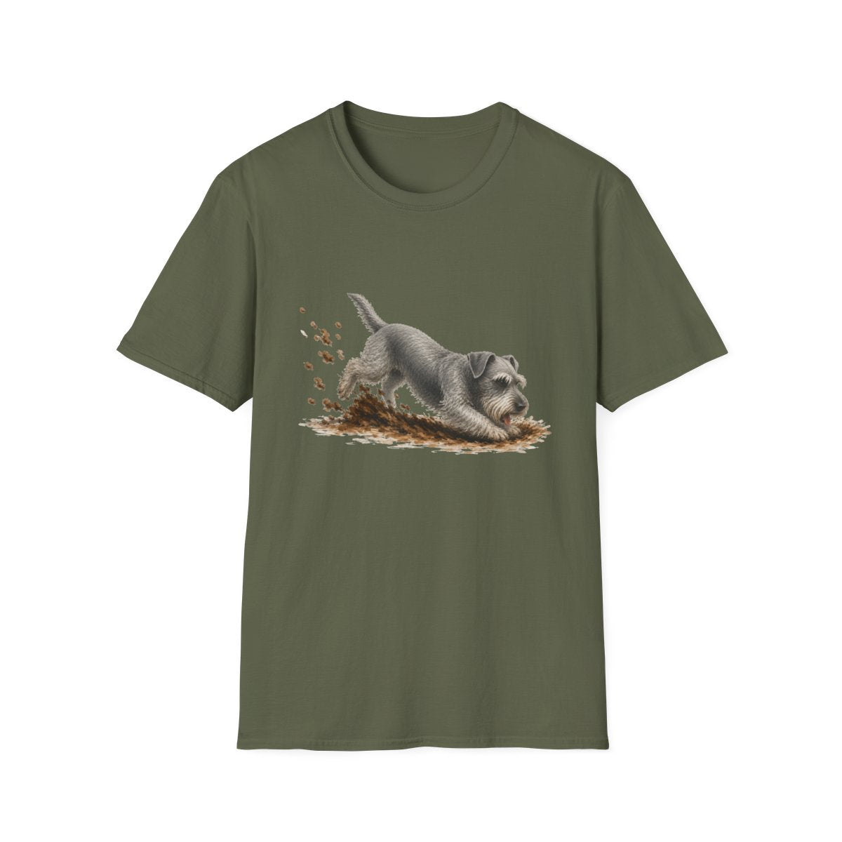 Cesky Terrier Excavating Mode On Tee